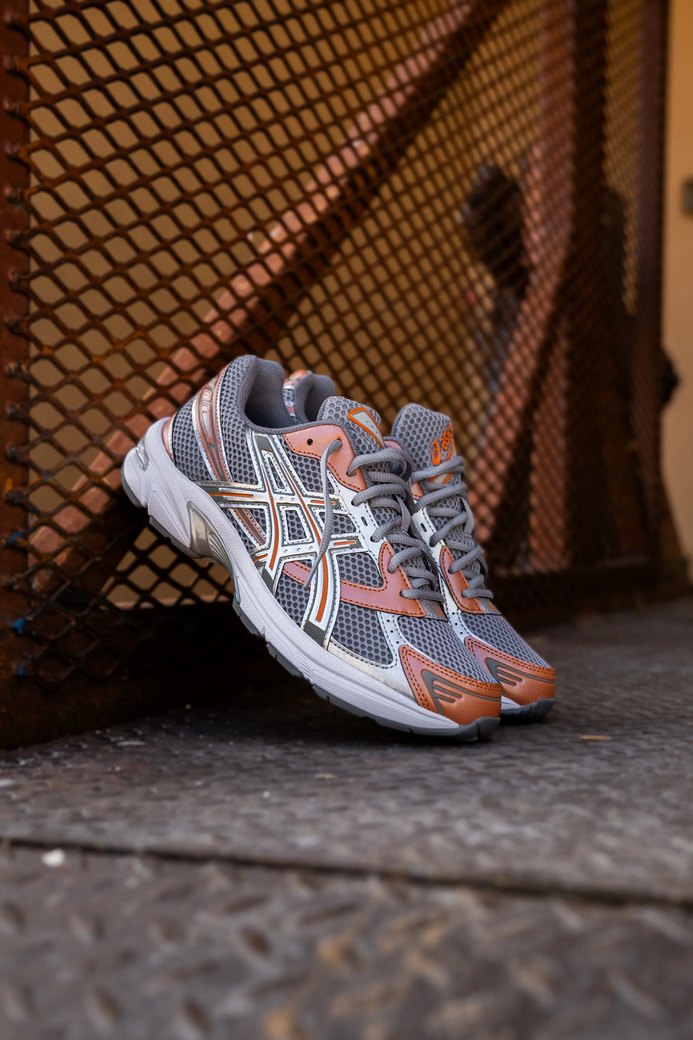 Asics Nimbus 25 Running Shoes Mens Asics Gel-1130 (Cement Grey/Rust Orange)