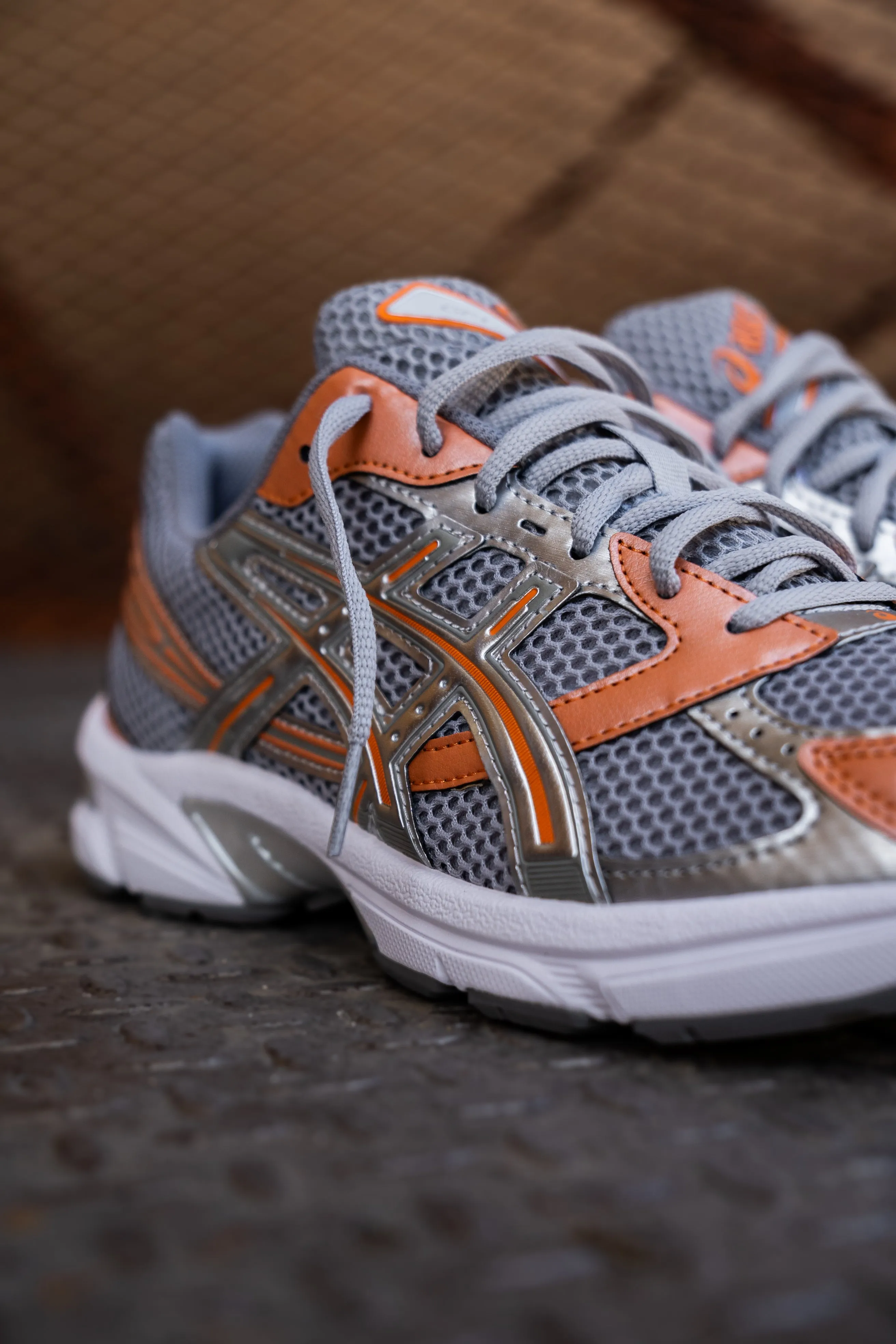 Asics Running Shoes Gt 1000 Mens Asics Gel-1130 (Cement Grey/Rust Orange)