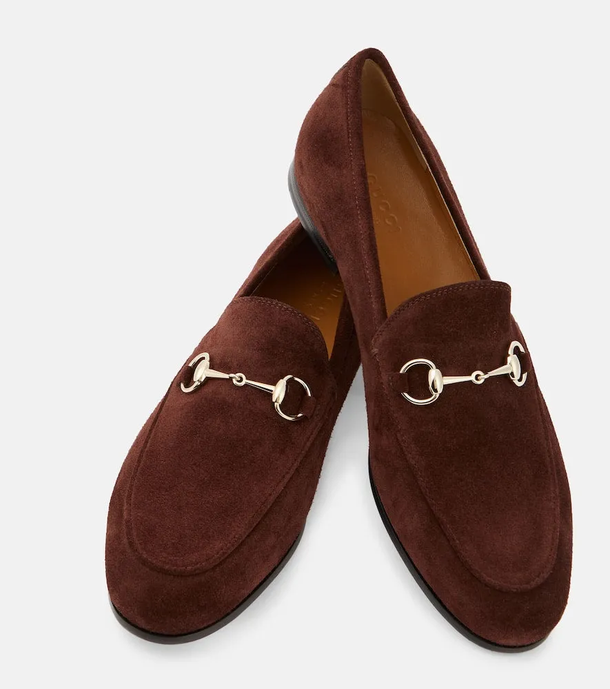 Gucci Gucci Jordaan Horsebit suede loafers Studded Loafers