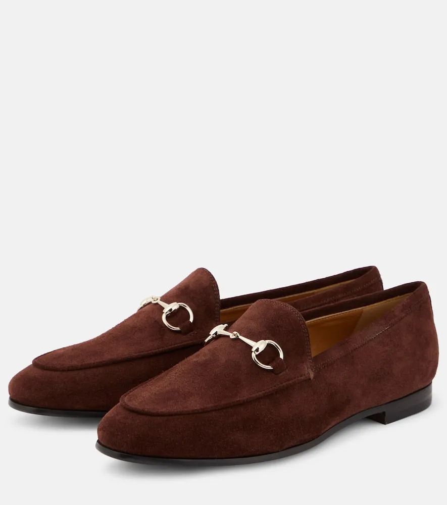 Polo Penny Loafers Gucci Gucci Jordaan Horsebit suede loafers