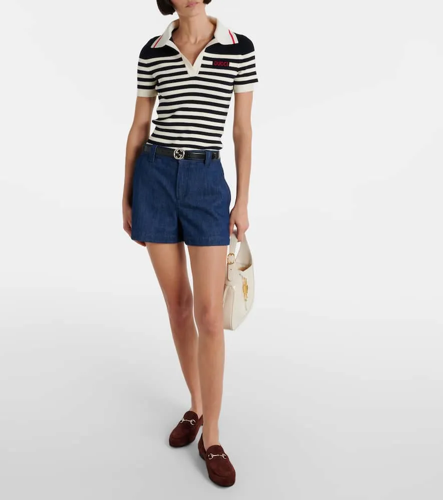 Gucci Gucci Jordaan Horsebit suede loafers Ballet Flat Loafers