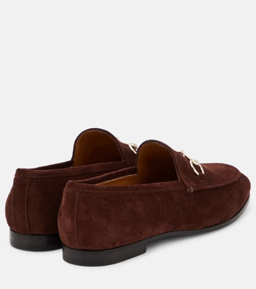 Gucci Gucci Jordaan Horsebit suede loafers Horsebit Lug Sole Loafers