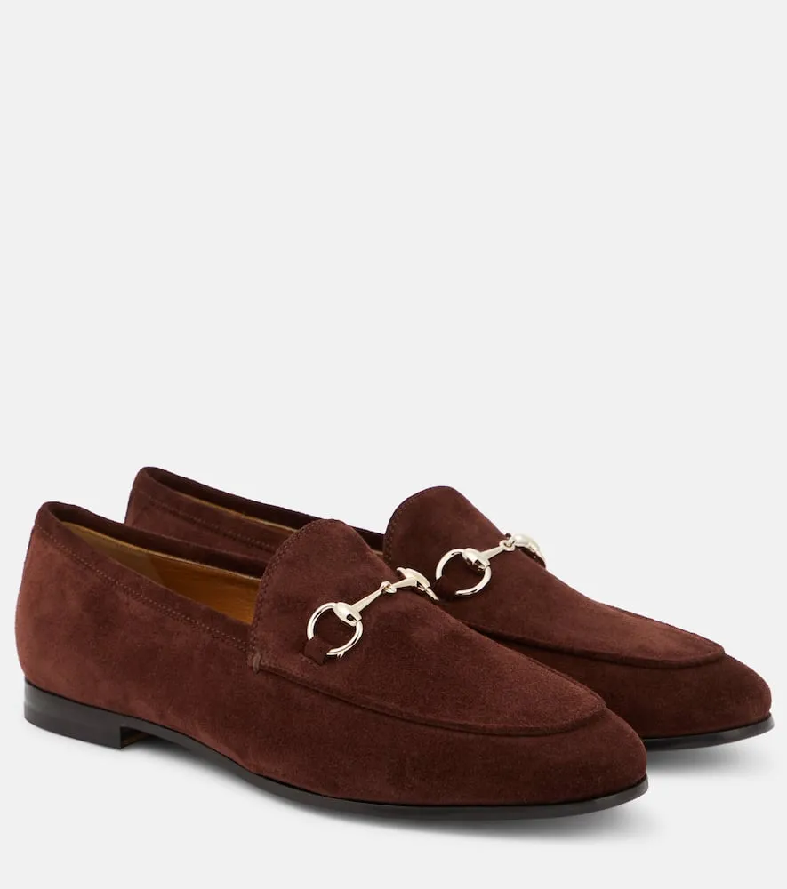 Gucci Gucci Jordaan Horsebit suede loafers Loro Piana Charm Loafers