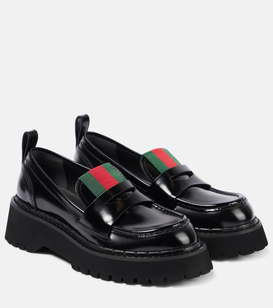 Gucci Web Stripe leather loafers Cliffs By White Mountain Loafers