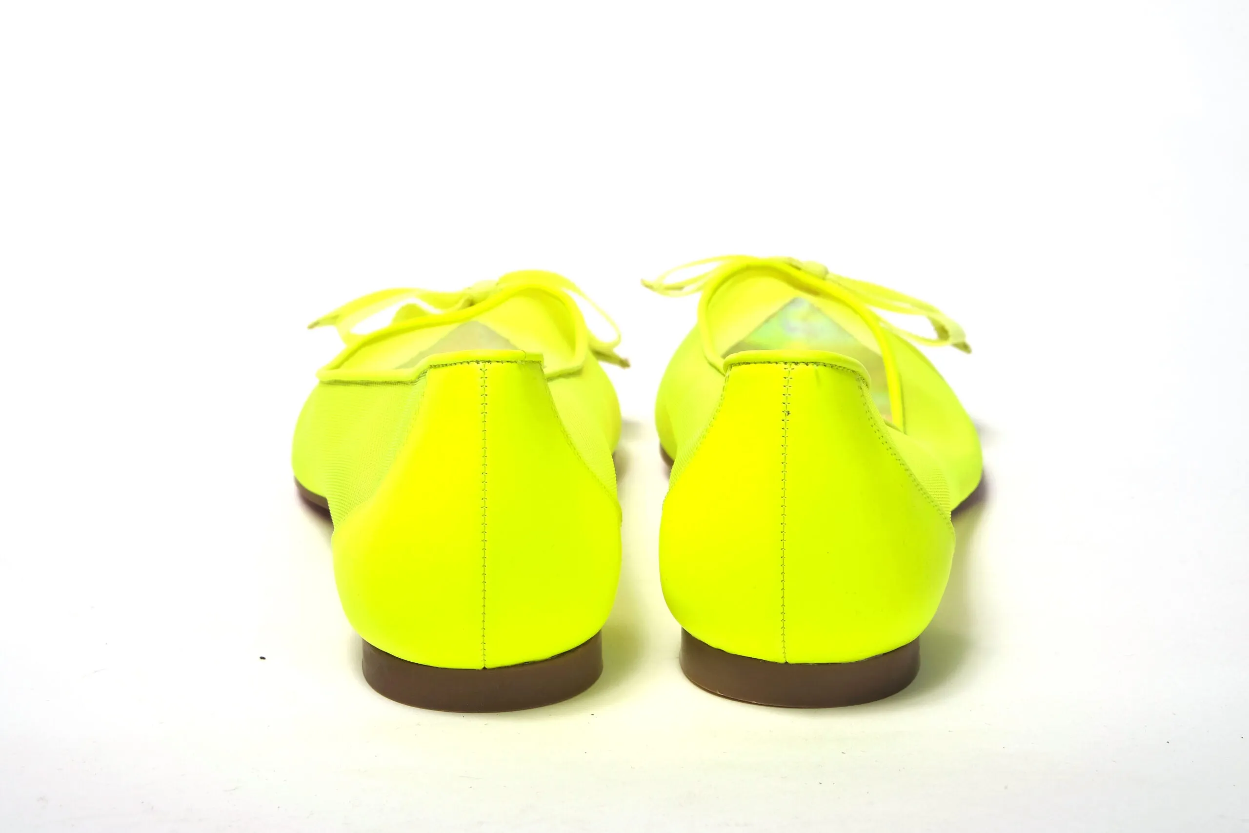 Mtb Flat Shoes Review Christian Louboutin Fluro Yellow Flat Point Toe Shoe