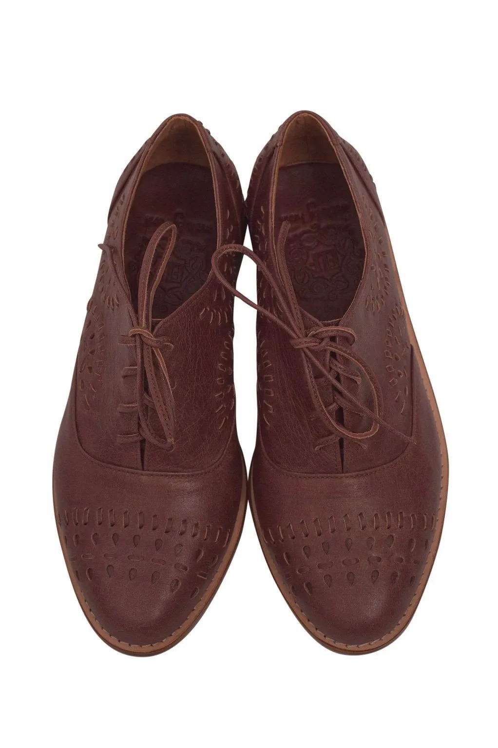 Heartbreak Leather Oxfords by ELF Hi Gloss Oxfords
