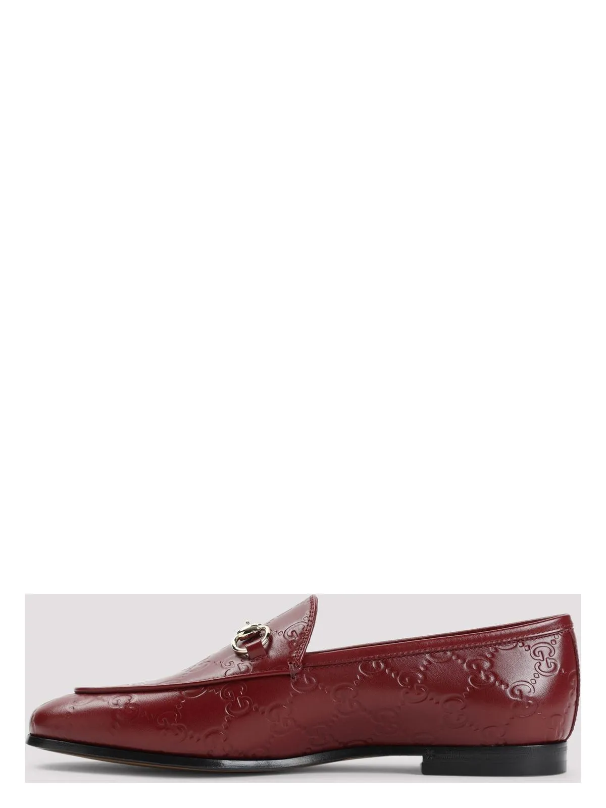 GUCCI JORDAAN LEATHER LOAFERS Patent Leather Penny Loafers