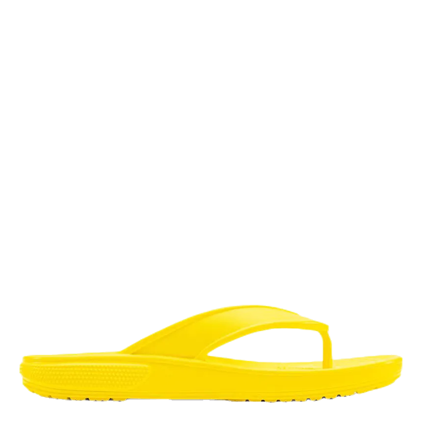 Classic II Flip Yellow Flip Flops Rubbing Top Of Foot