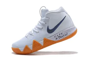 Asics New Running Shoes Nike Kyrie 4 White Raw Rubber Men Basketball Shoes Sale Size US 7-12