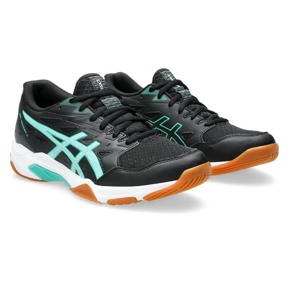 ASICS GEL ROCKET 11 WOMEN'S INDOOR COURT SHOE (BLACK/ILLUMINATE MINT) Asics Solution Speed Ff 2 Tennis Shoes