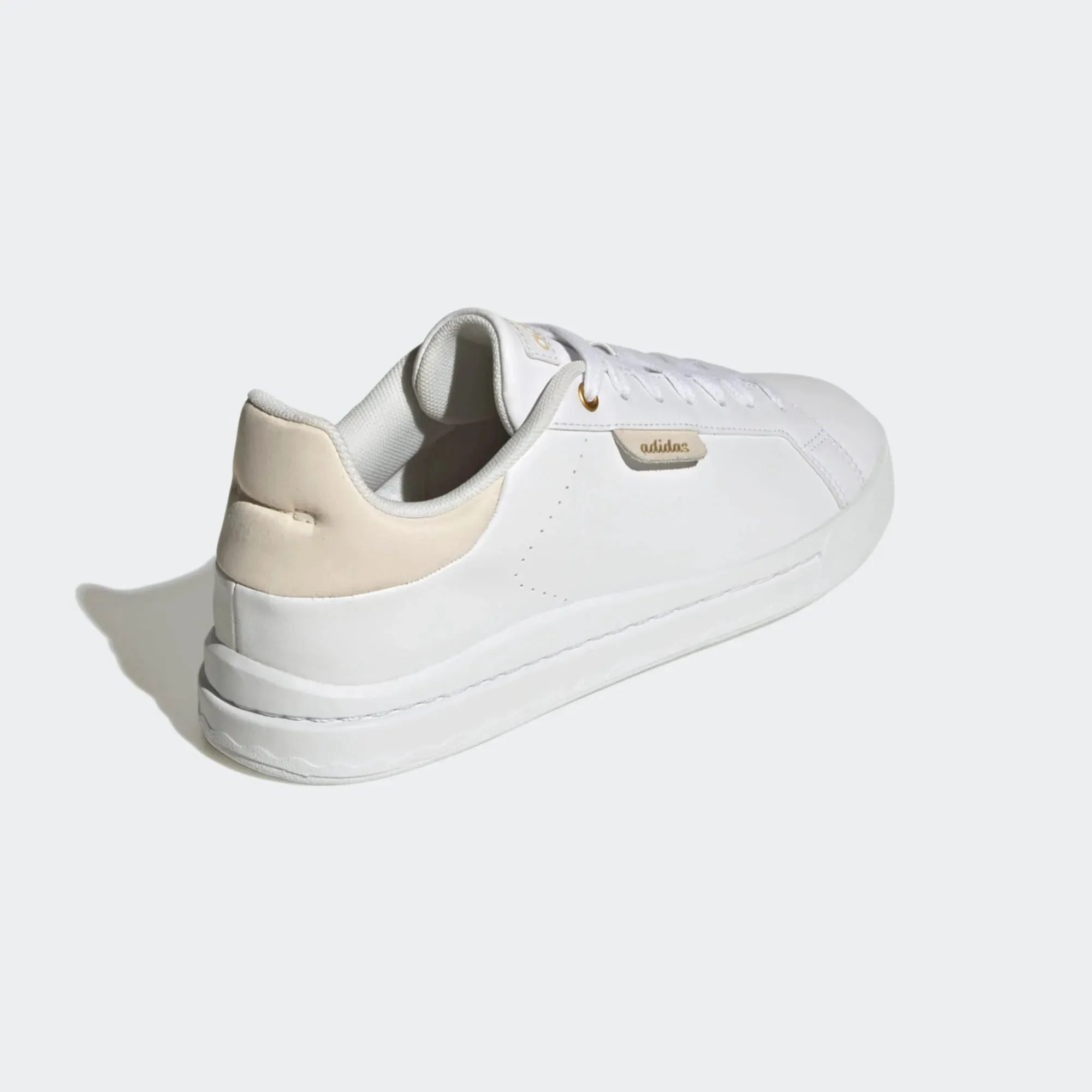 - Adidas Womans White Court Silk Shoes - (GY9255) - CRT - R2L13 - L/P Vintage Adidas Shoes 90s