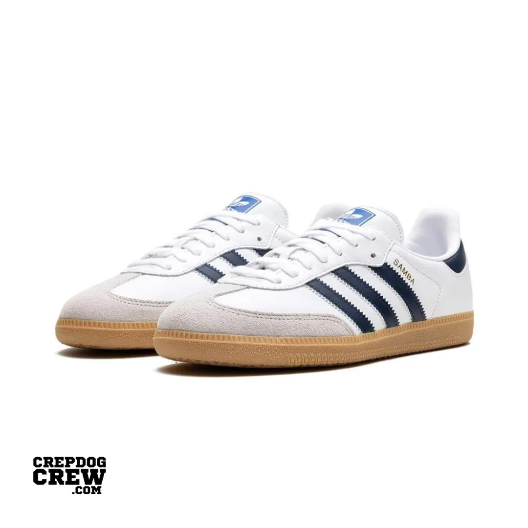 Cream Adidas Shoes adidas Samba OG White Night Indigo Gum