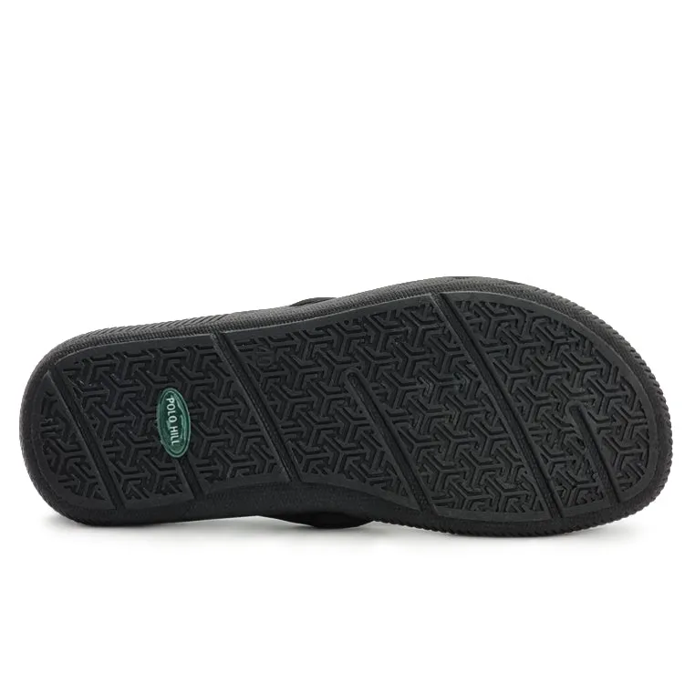 Contrasted V Strap Slide Sandals Gator Sandals