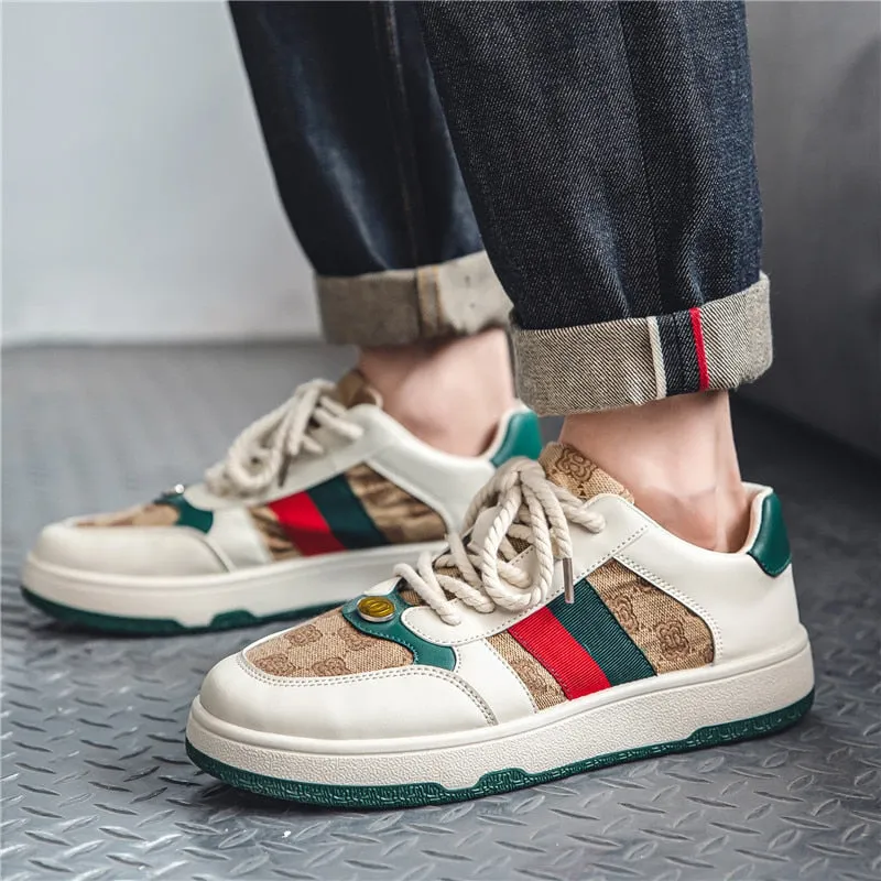 Brand Men Casual Shoes Fashion Sneakers Flat Thick Sole Male Luxury Shoes Zapatillas Hombre Rubber Mens Boots Autumn Man Shoes Budget Running Shoes