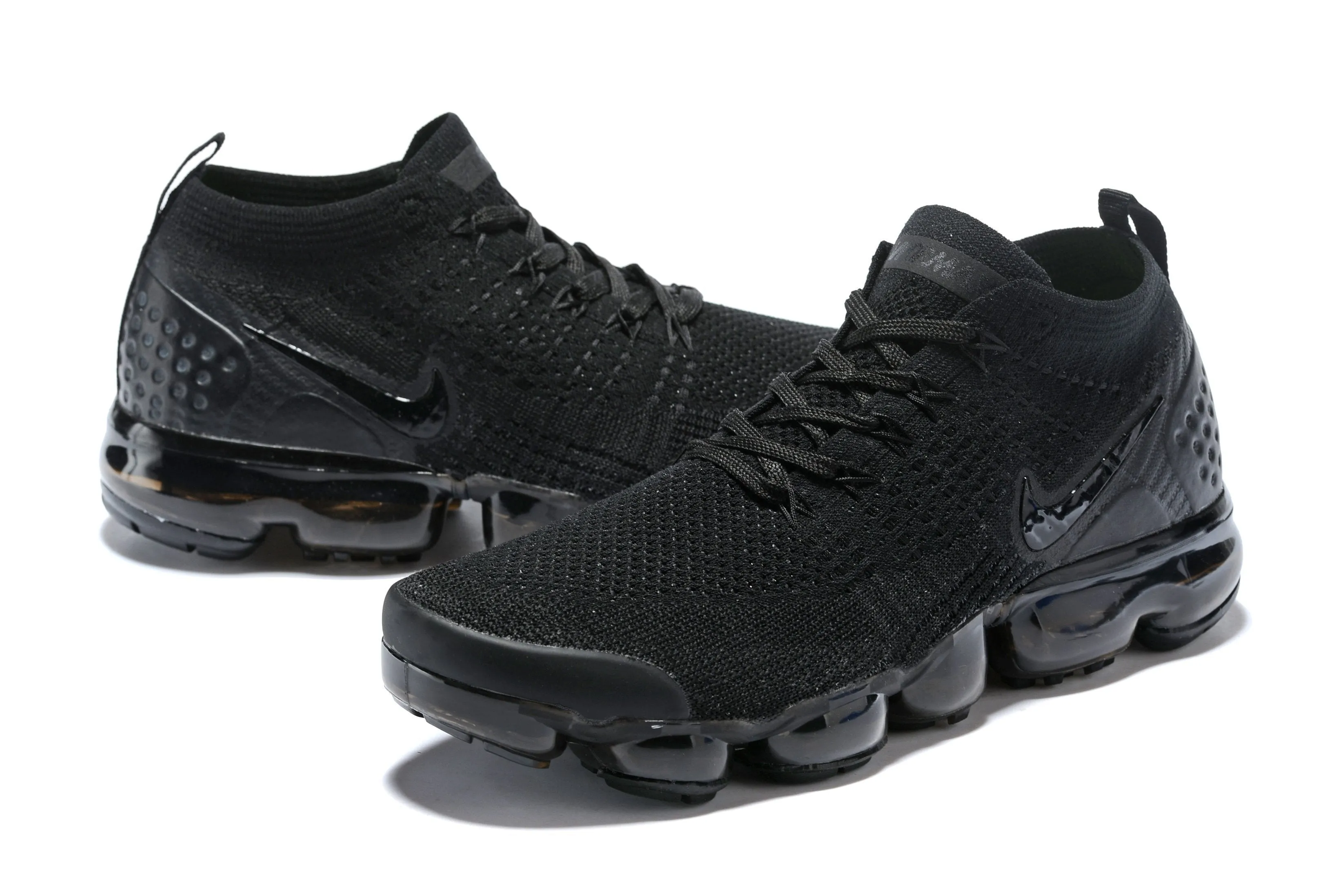 Canvas Sneakers Nike Air Vapormax Flyknit 2 All Black 2019 Shoes Sneakers Men Sale Size US 7-11