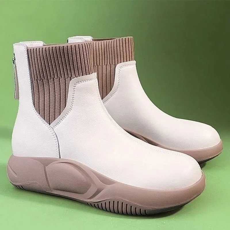 Water Proof Running Shoes Comemore Platform Flats Sports Chelsea Boots B43210
