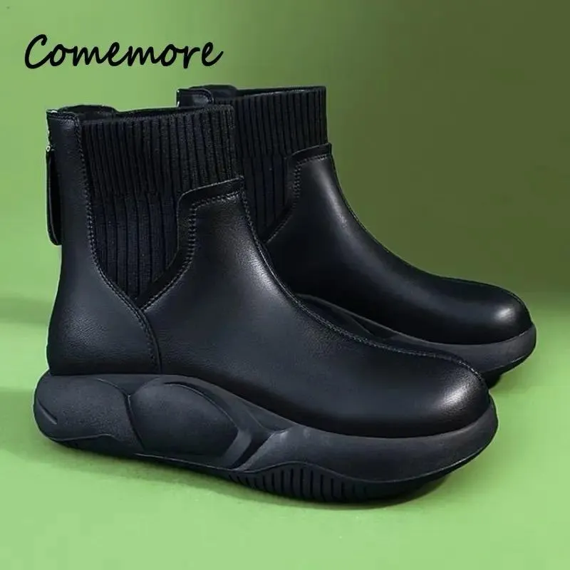 Comemore Platform Flats Sports Chelsea Boots B43210 Clip Art Running Shoes
