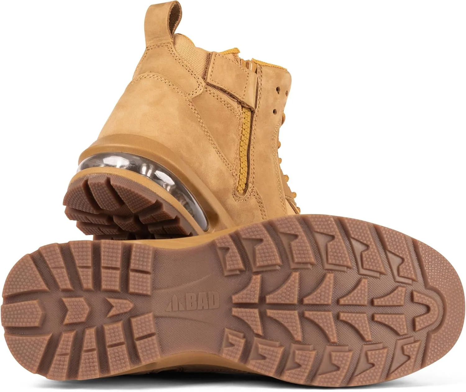 BAD Workwear Flight Side Zip Safety Work Boots Tasmanian Leather Western Cowboy Work Boots