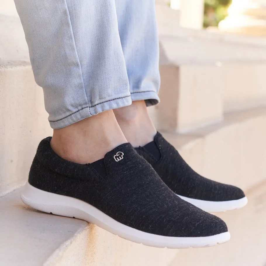 Men's Slip-Ons Black/White Sofft Slip On Shoes