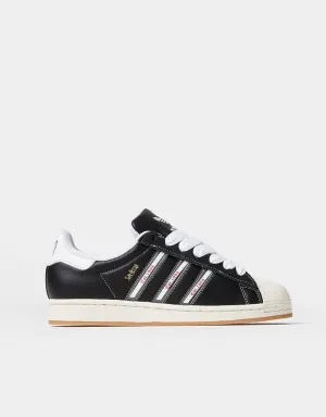 Adidas Retro Skate Shoes adidas x Korn Superstar Shoes - Core Black/Translucent/Better Scarlet