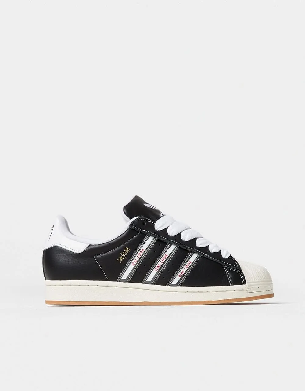 Copa Adidas Soccer Shoes adidas x Korn Superstar Shoes - Core Black/Translucent/Better Scarlet