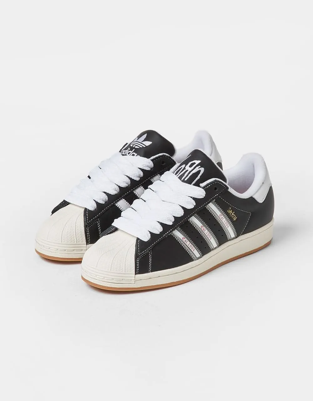 Adidas 72 Shoes adidas x Korn Superstar Shoes - Core Black/Translucent/Better Scarlet