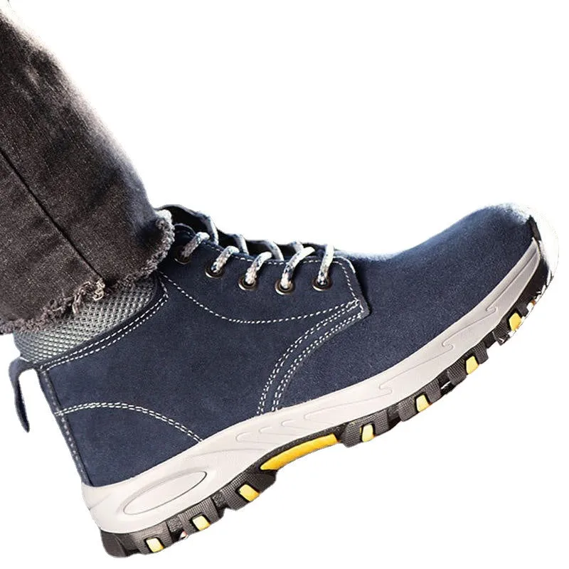 Best Pull-on Work Boots For Concrete Men's Steel Toe Cap Safety Shoes - Protective Work, Hiking, and Trainer Boots