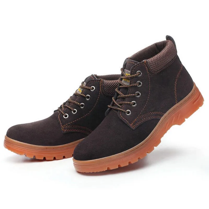 American Made Composite Toe Work Boots Men's Steel Toe Cap Safety Shoes - Protective Work, Hiking, and Trainer Boots