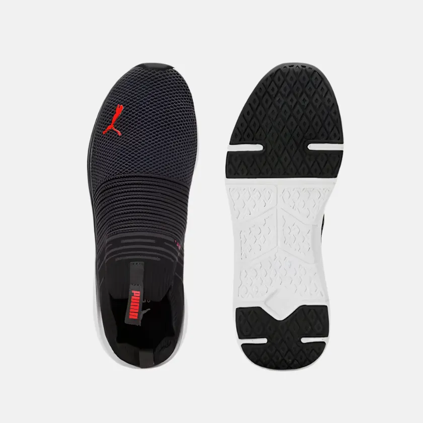 Baby Puma Shoes Puma Softride Pro Echo Men's Slip-On Walking Shoes -Galactic Gray/For All Time Red/Black