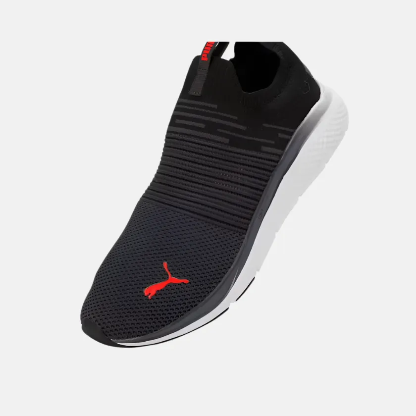 Puma Baxter Stockman Shoes Puma Softride Pro Echo Men's Slip-On Walking Shoes -Galactic Gray/For All Time Red/Black