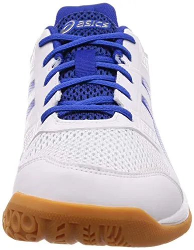 ASICS Men Gel-Rocket 8 White/Illusion Blue Badminton Shoes-6 UK/India (40 EU) (7 US) (B706Y.124) Asics Marathon Training Shoes