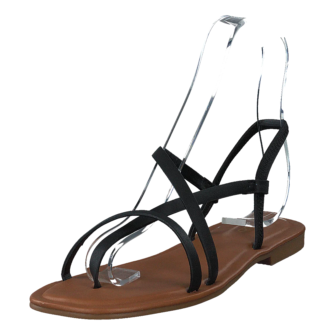 Broasa Black Japanese Wooden Flip Flops