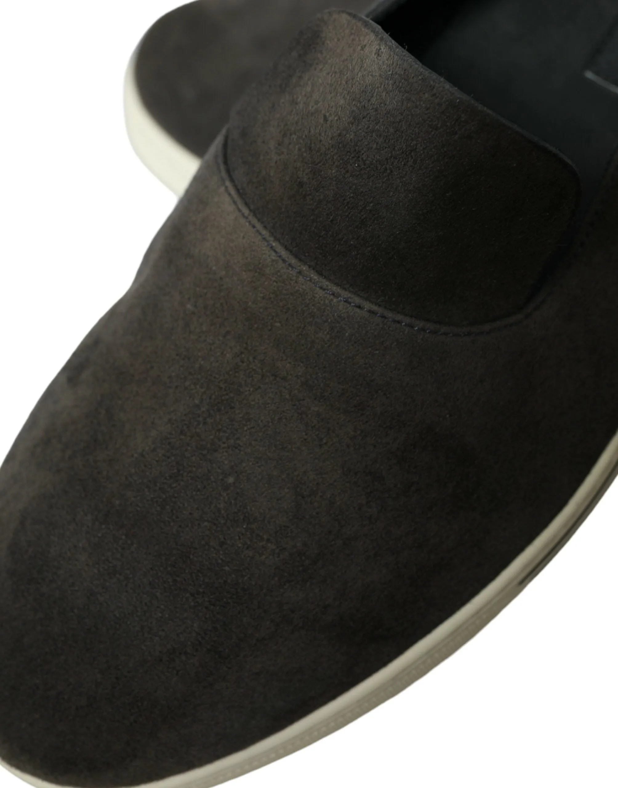 Dolce & Gabbana Blue Suede Caiman Men Loafers Slippers Shoes Works Slippers