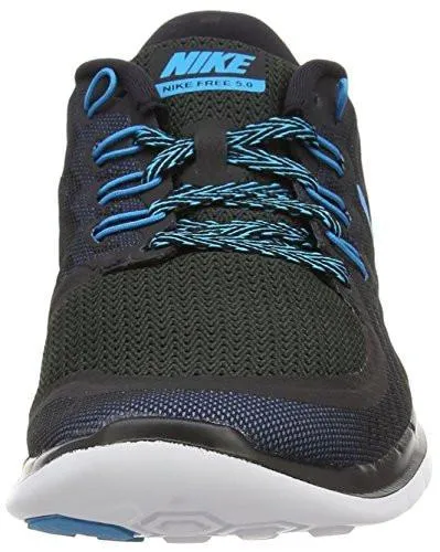 Asics Shoes For Long Distance Running Free 5.0 Black/Blue Lagoon/Dk Elctrc Bl Running Shoe 11.5 US