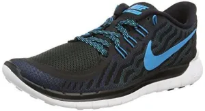 Free 5.0 Black/Blue Lagoon/Dk Elctrc Bl Running Shoe 11.5 US Asics Youth Upcourt Volleyball Shoe