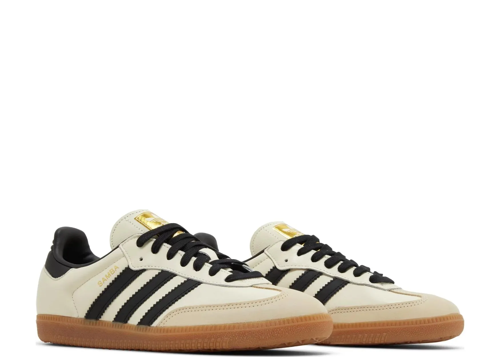 Adidas - Women Samba OG Cream White / Core Black / Sand Strata ID0478 Adidas Shoe Laces Replacement