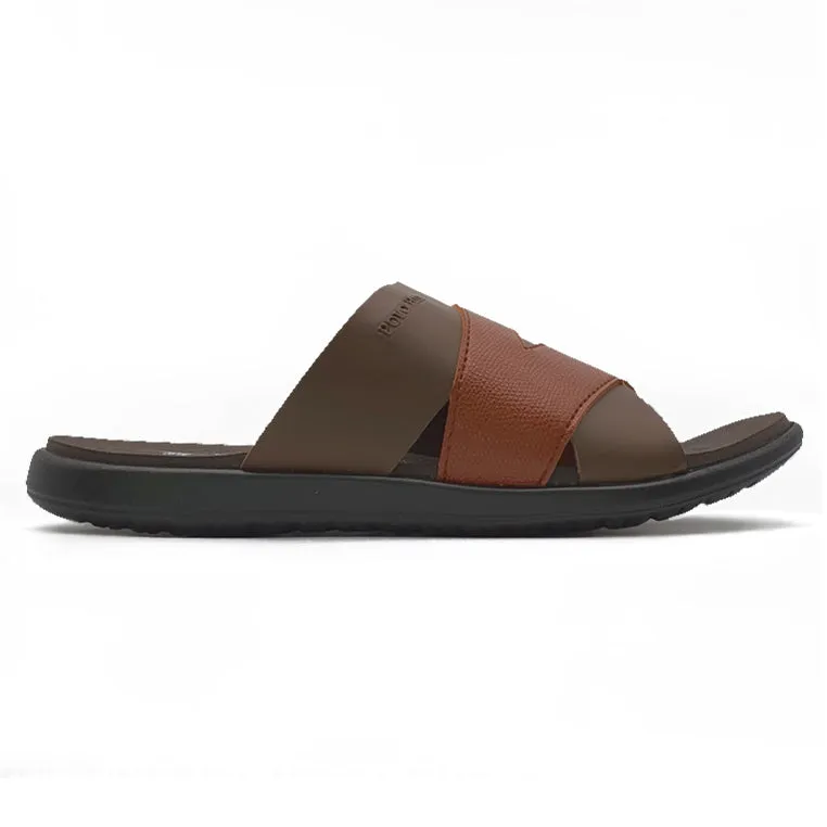 Contrast Cross Band Slide Sandals Sandals Last Minute