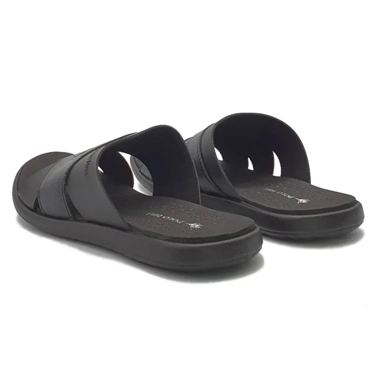 Contrast Cross Band Slide Sandals Caribbean Sandals