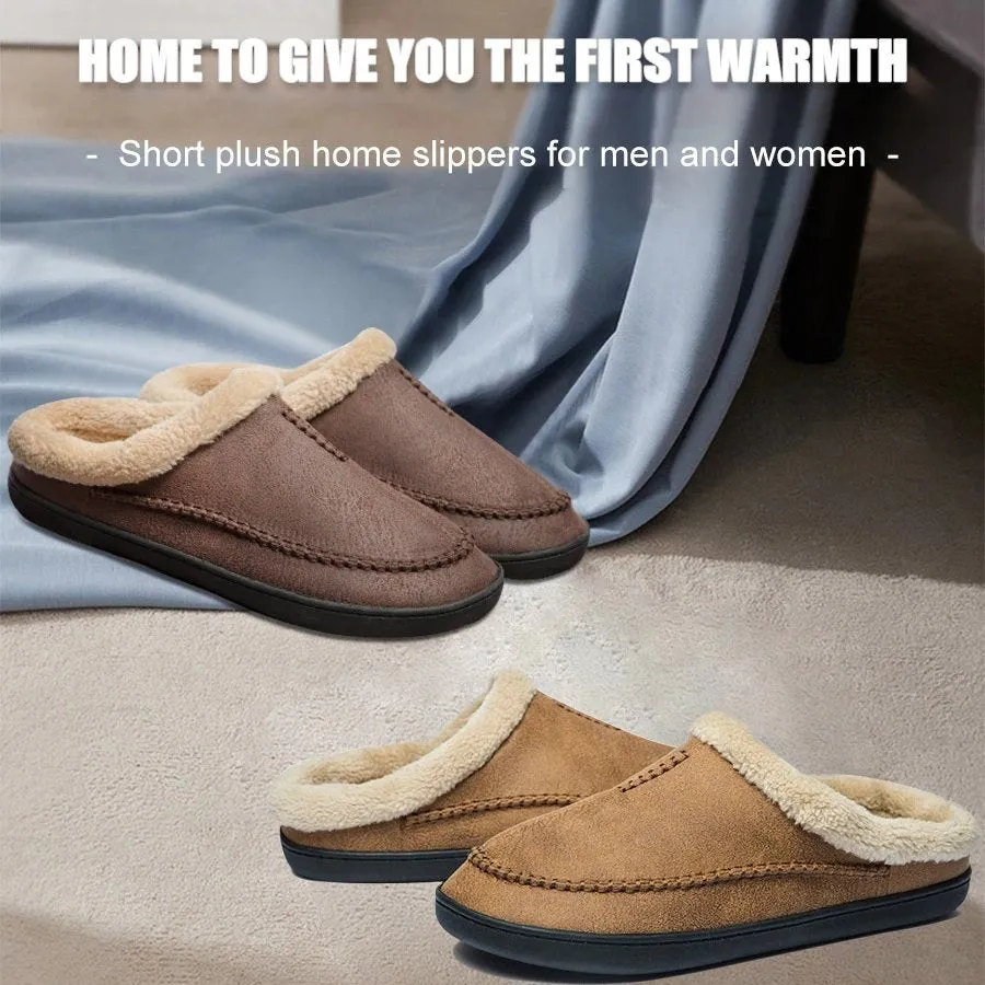 Groovywish Men Suede Indoor Slippers Comfy Sole Warm Shoes Padders Slippers