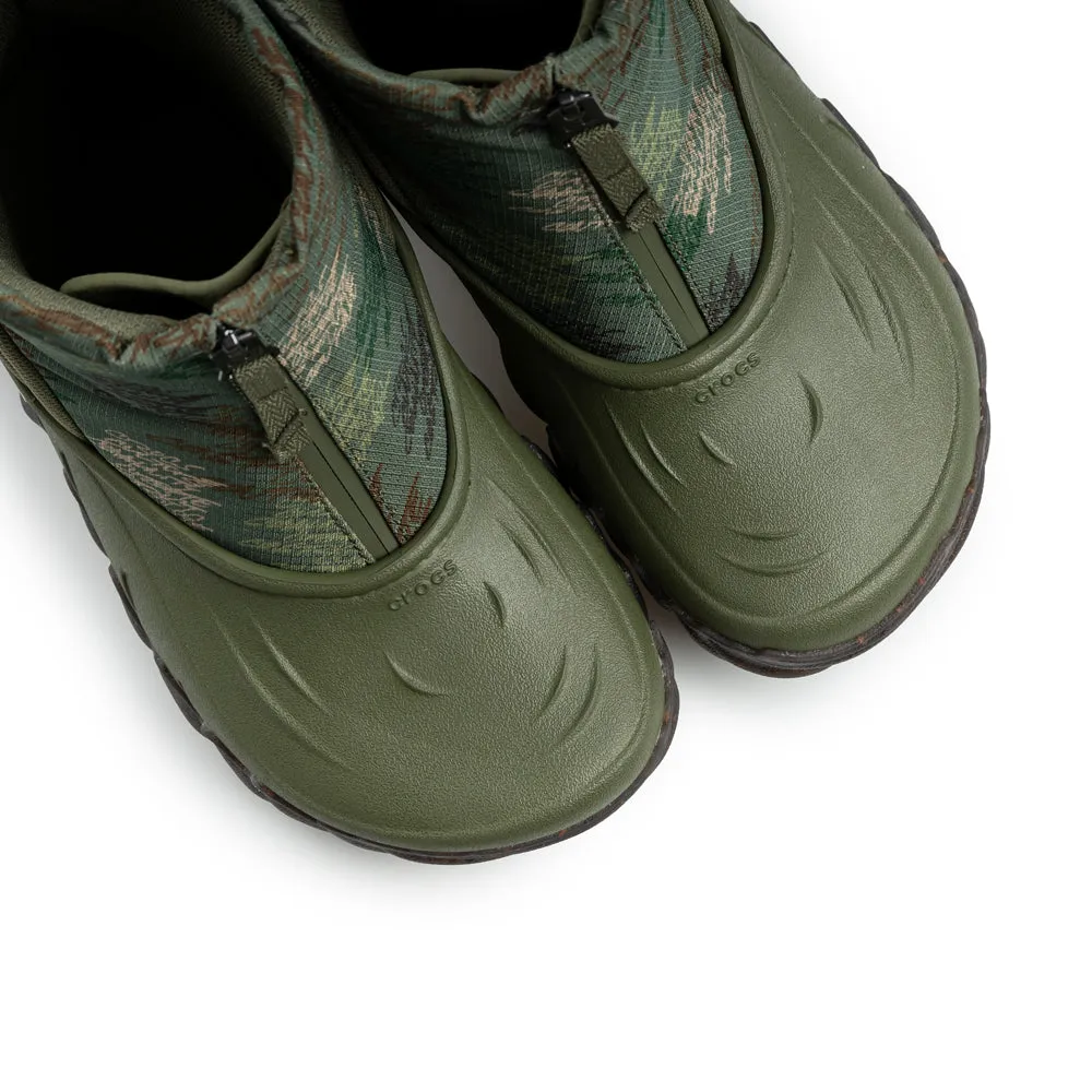 Crocs x Futura Laboratories Echo Boot | Army Green Soft Sandals