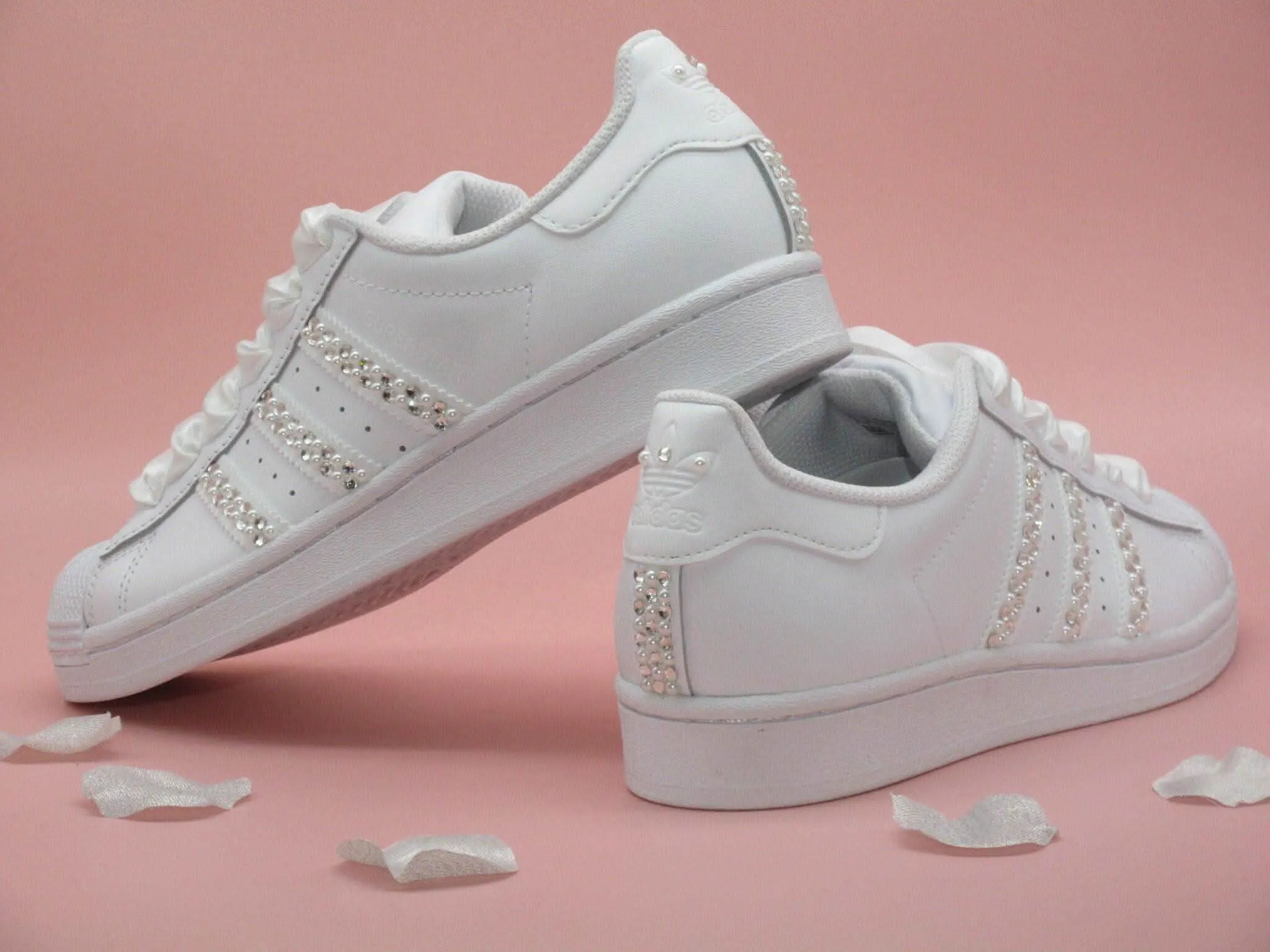 Custom Crystal & Pearl Adidas Bridal Wedding Trainers. Adidas Originals Nmd S1 Running Shoes