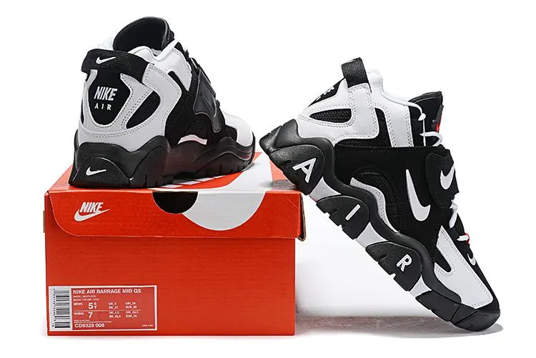 Tennis Shoes Asics Ff3 Nike Air Barrage Mid 'Black White' Sneaker Shoes Sale Men Size 7-12