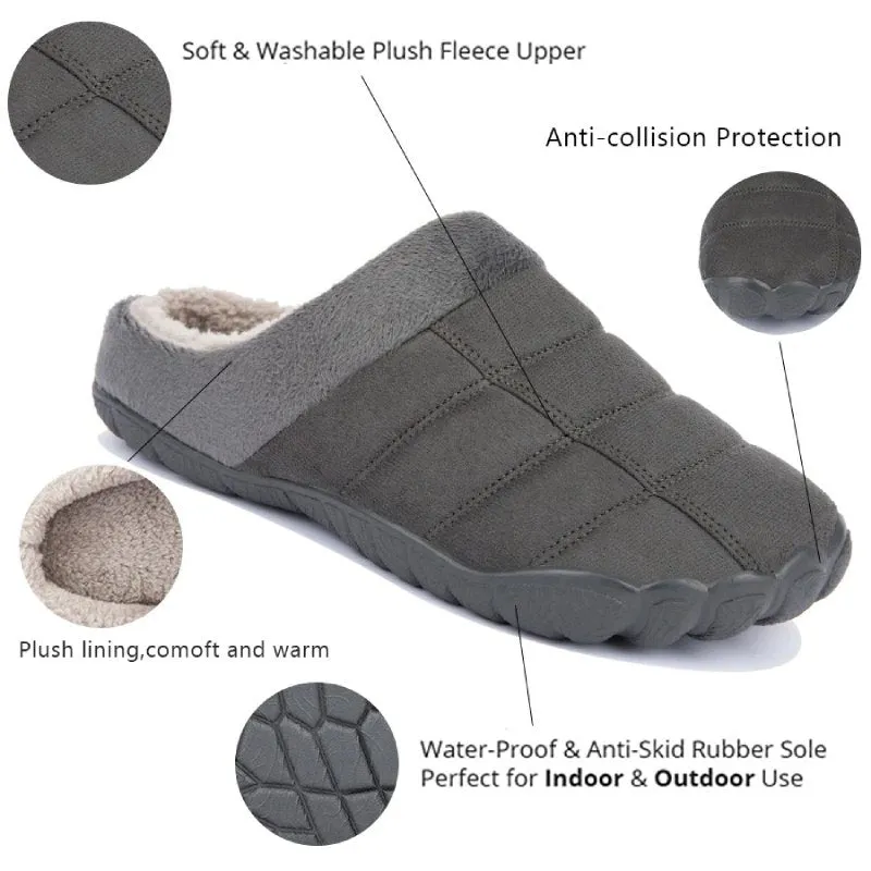 Washing Slippers In Washing Machine Cuzcare Winter Fur Slippers For Men Suede Interior Shoes