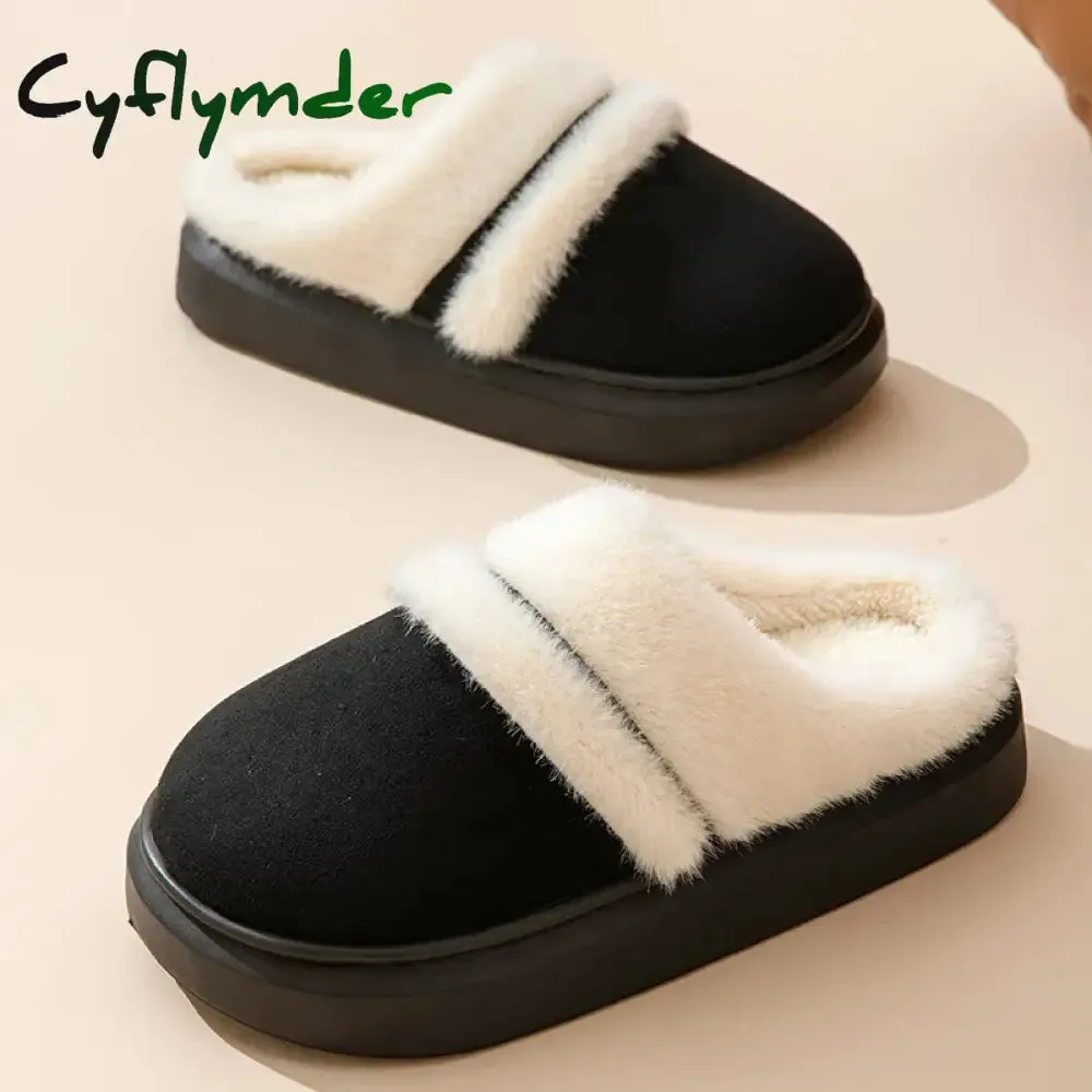 Snooki Slippers Frog Cyflymder Fashion Fluffy Plush Thick Bottom Slippers New Winter Womens Thicken Warm Slippers Casual Indoor Indoor Cotton Slides Shoes