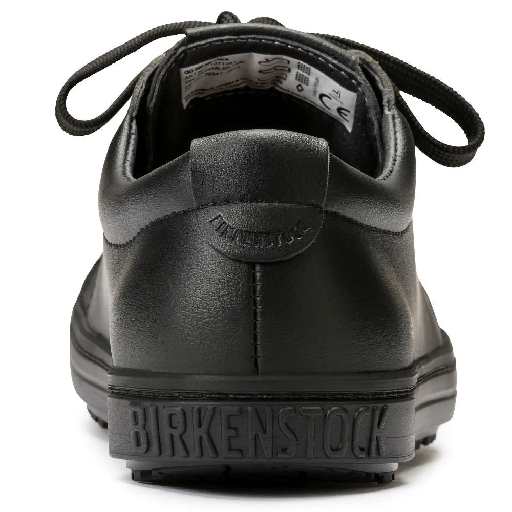 'Birkenstock' Women's QO 500 Leather SR Lace Up - Black / Black Insoles For Working Boots