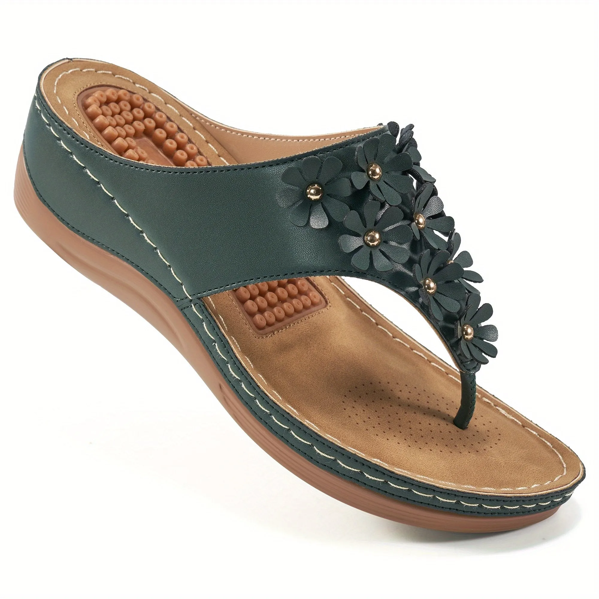 Ablanczoom Sandals Women Dressy Slippers Comfortable Wedge Platform Flip Flops for Shoes Flip Flops Slippers Beach