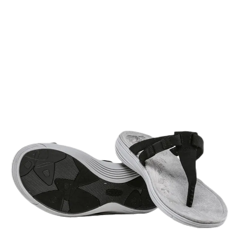 Damaya Flip Black/Grey Bridal Beach Flip Flops