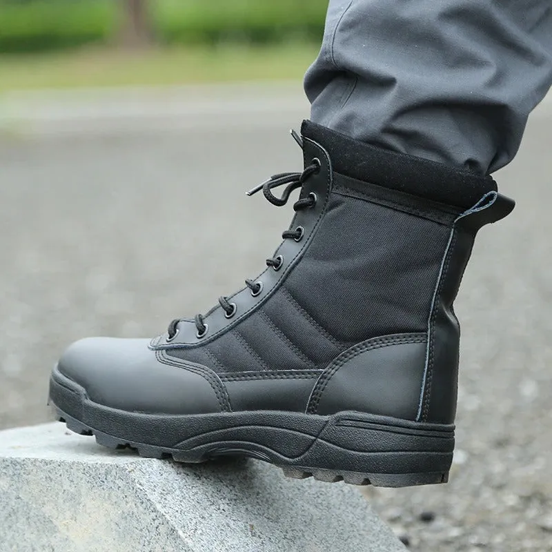 Tactical Military Police and Patrol Boots Men's Special Force Police Boots Safety Shoes Police Shoes Style Farm And Fleet Work
