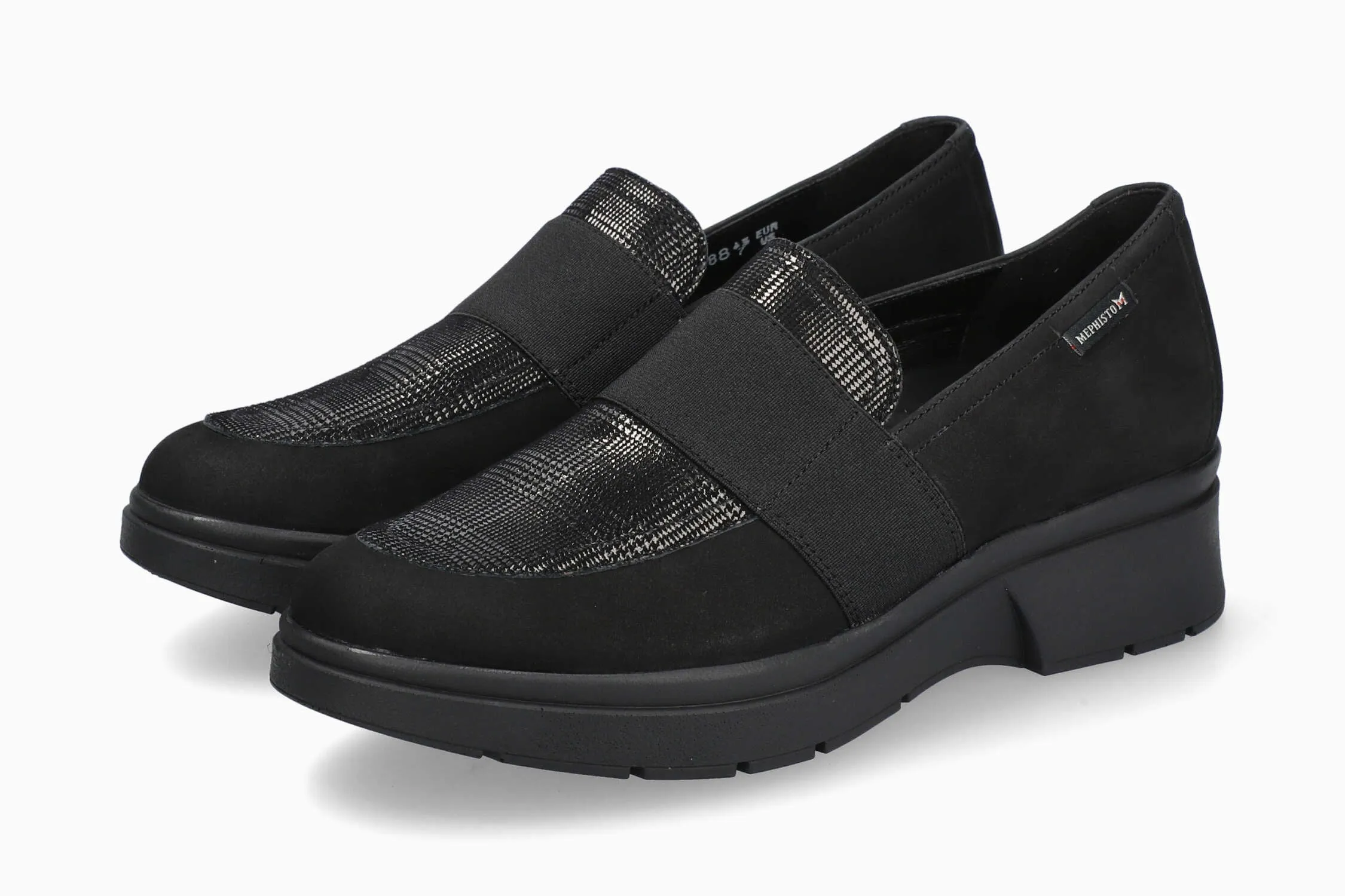 Stacked Slip Ons Debby - Black