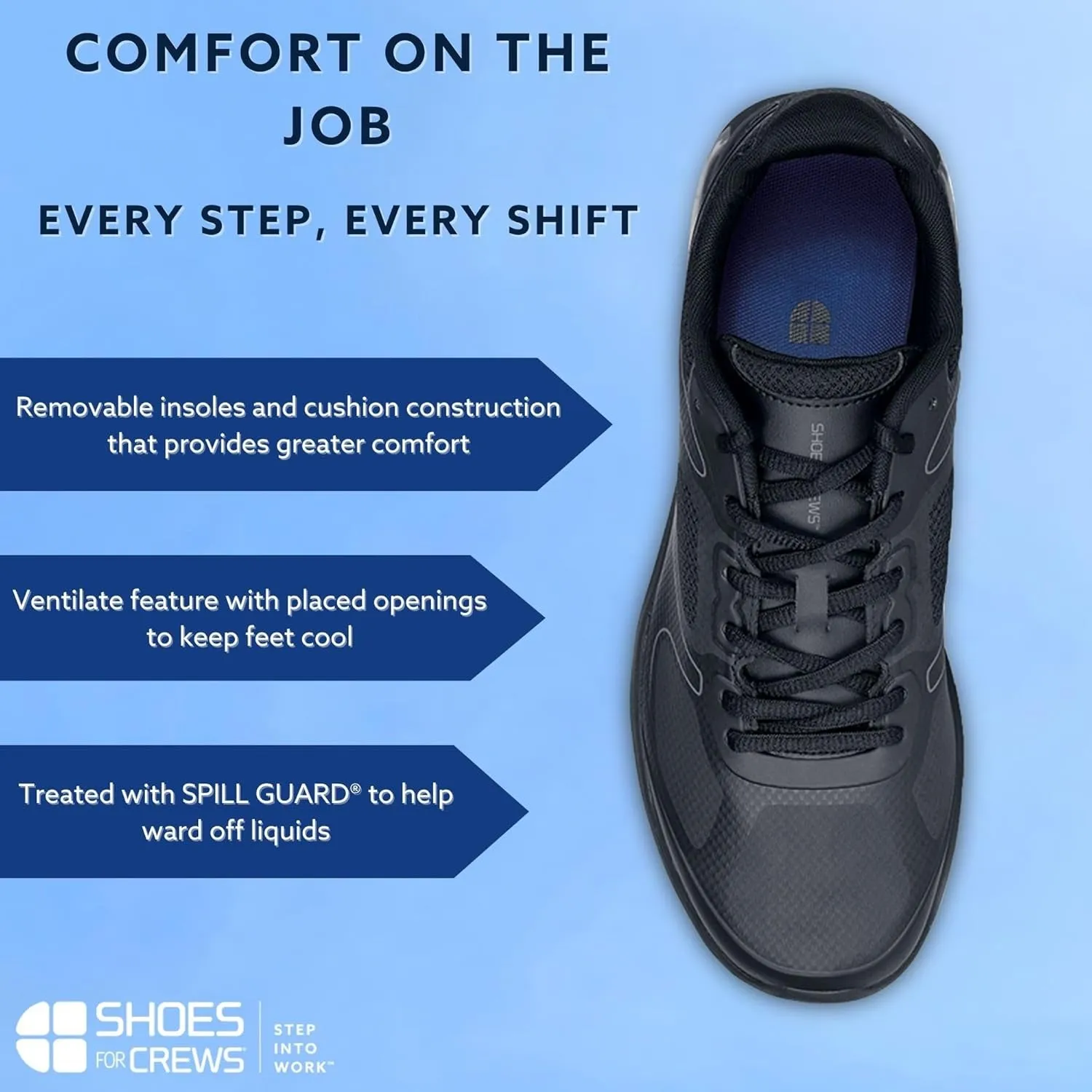 Evolution II, Men'S Slip Resistant Food Service Work Sneaker Vibram Work Boots